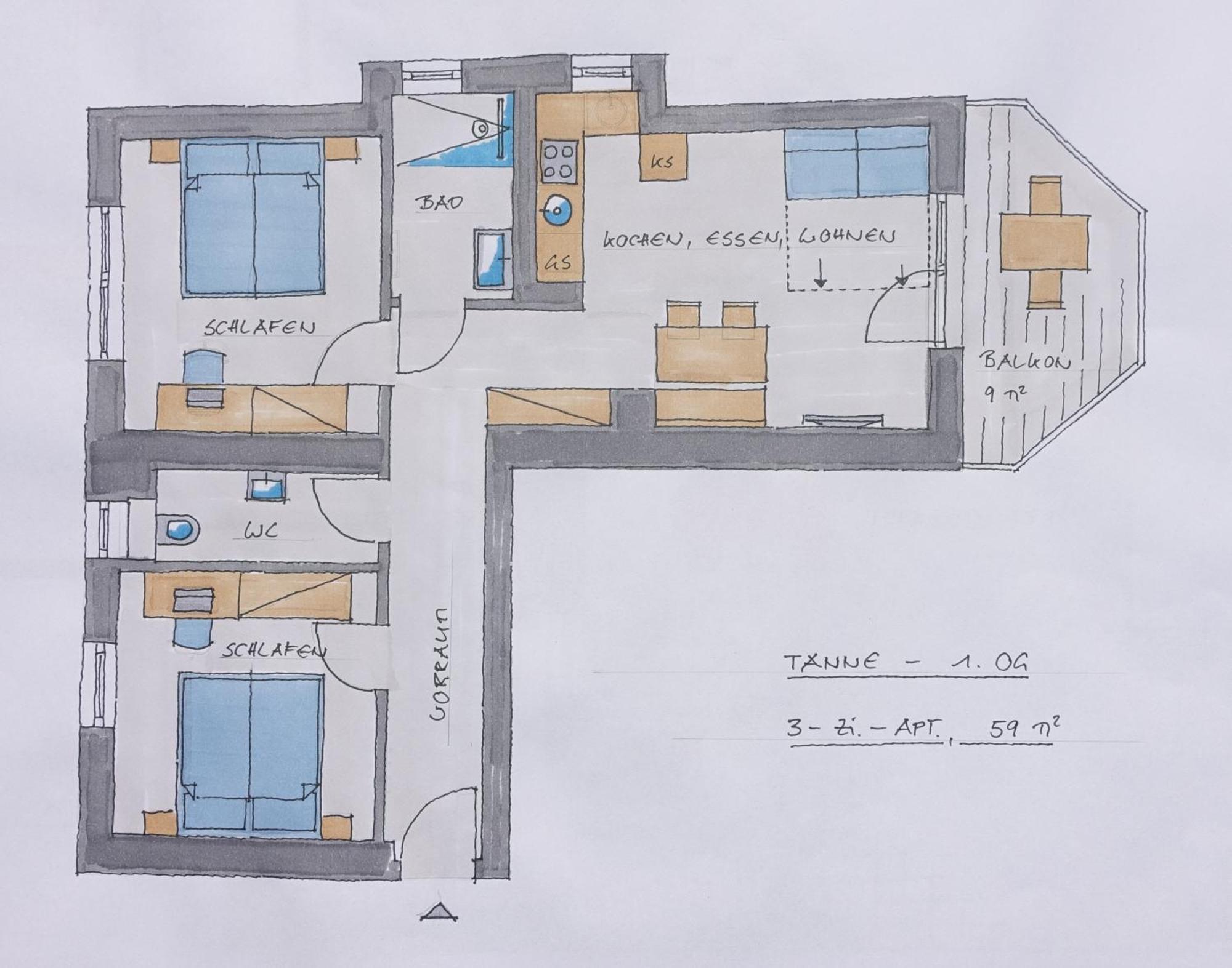 Gluexplatzl Appartements Am Wald Sankt Martin am Tennengebirge Ruang foto